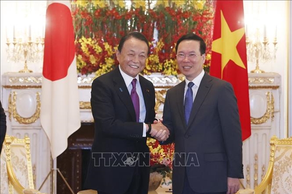 Chủ tịch nước Võ Văn Thưởng tiếp lãnh đạo các đảng và những người bạn Nhật Bản thân thiết với Việt Nam